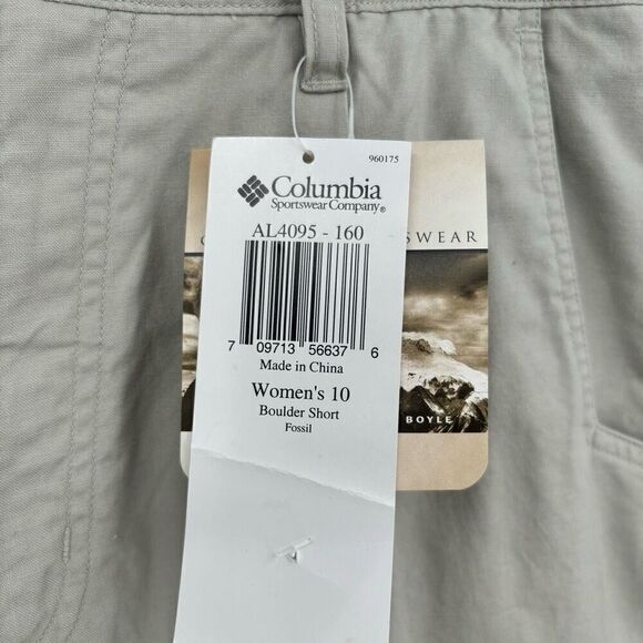Columbia Bolder Shorts Fossil Women’s Size 10 - Picture 3 of 7